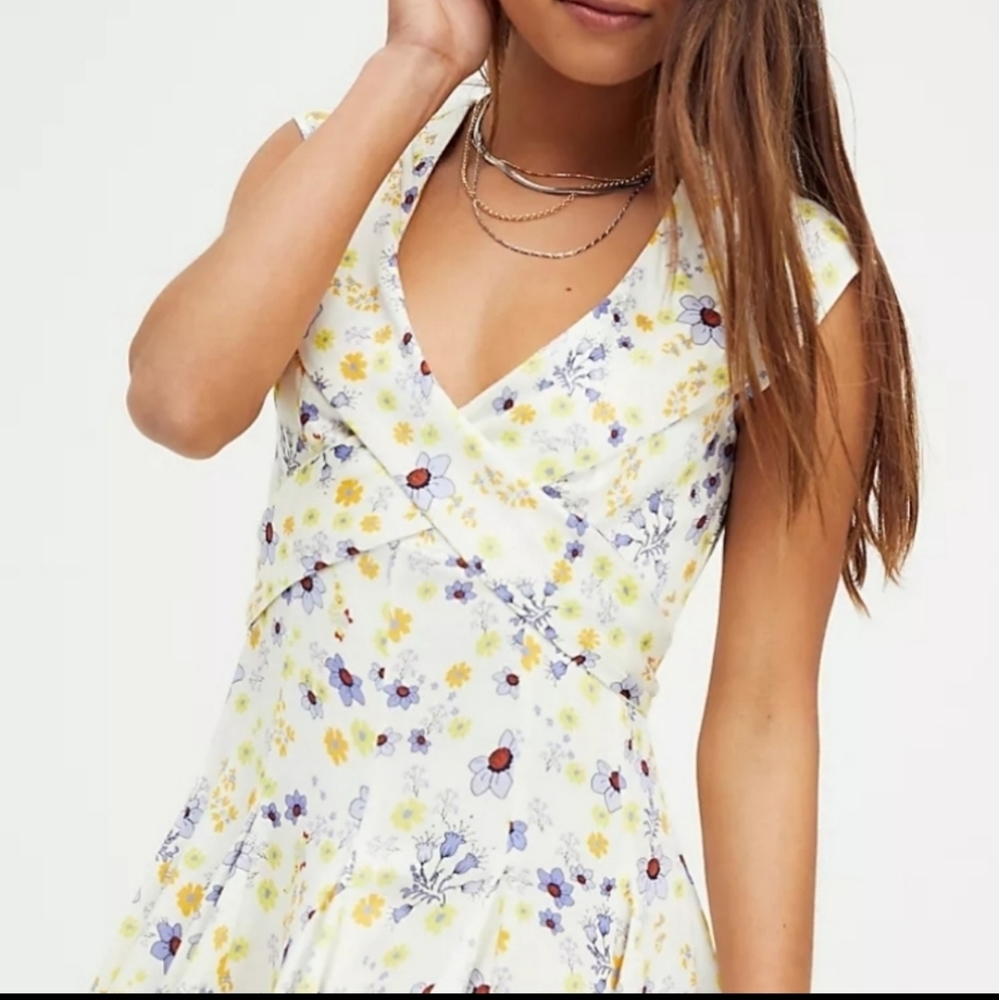 NWOT 🌈 Free People Simple Floral Dress Size Xsmall